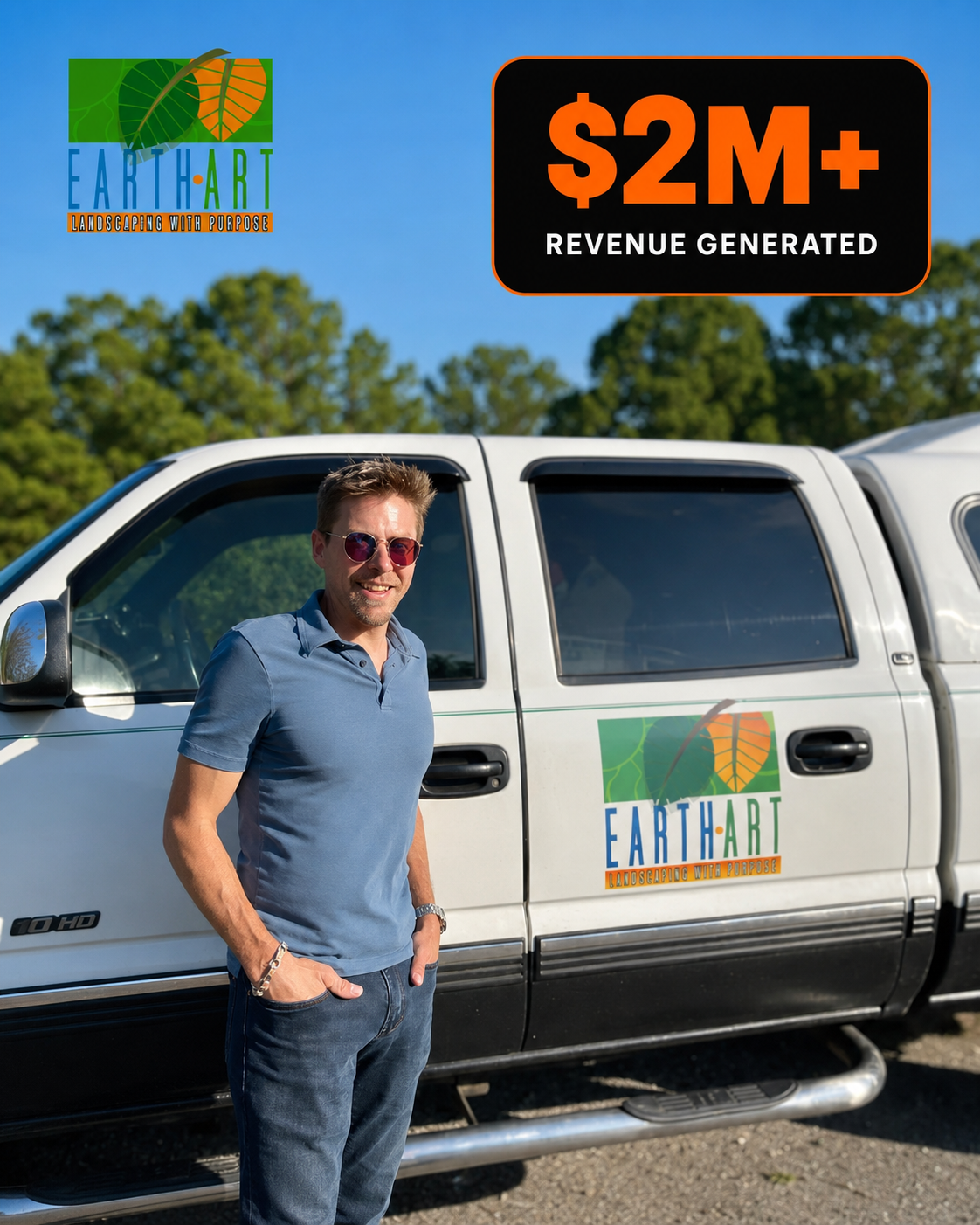 Landscaping business shown on the Fast Break Digital Media reference page
